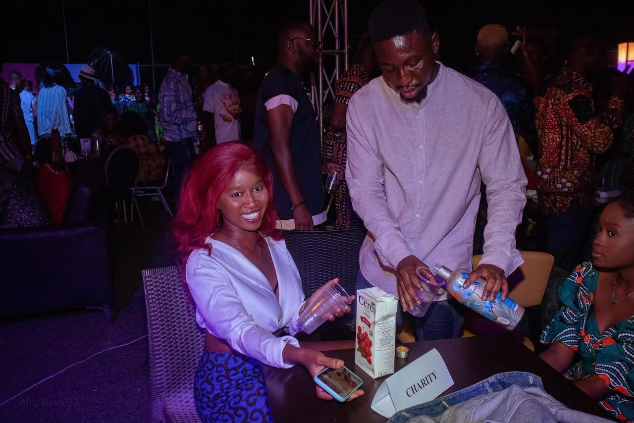Afro Rave guest enjoying a night event