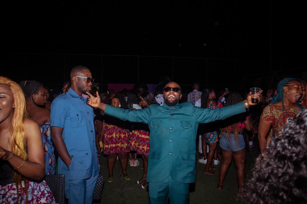 Afro Rave crowd celebrating together