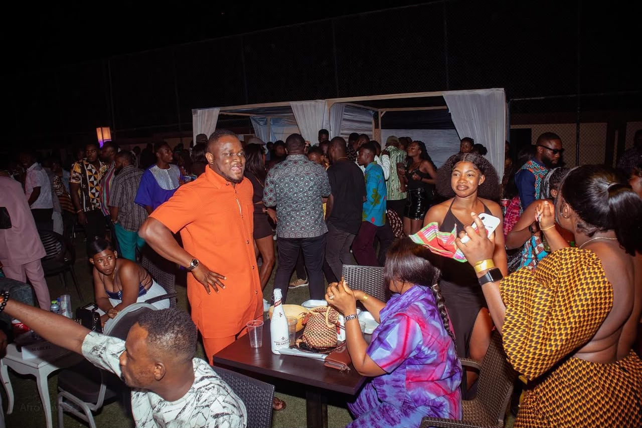 Afro Rave crowd and lounge atmosphere